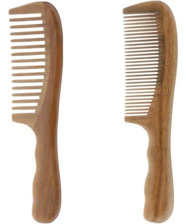 BbteK Combing Brush for Men and Women Wooden Hair Comb Wide/Fine Tooth Comb Wavy Handle Scalp Massage Comb Hair Cutting Comb Styling Tools Barber Comb Comb for Curly Hair Comb (Color : Fine Teeth) - Buy Online on GoSupps.com