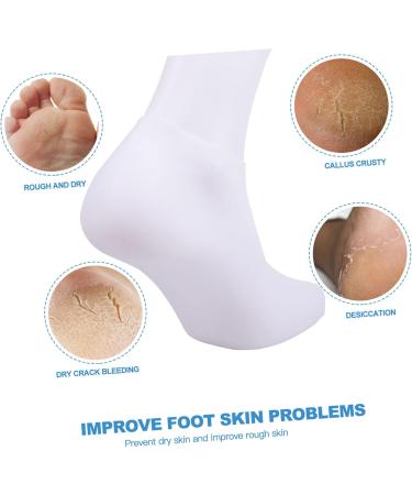 Beavorty 4 Pairs Exfoliating Moisturizing Socks feet spa Socks spa Foot Cover Cosmetics Socks Aloe Infused Socks for Women Lotion Socks Overnight Girl Torn Socks sebs Sole of Foot - Buy Online on GoSupps.com