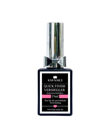 KM-Nails 15ml Quick Finish Elastic UV+LED sealer without sweat layer - no cleaner required ideal for chrome pigments - Buy Online on GoSupps.com