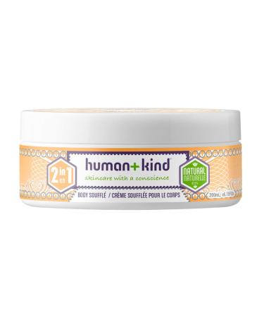 Human+Kind Body Souffle Cream - Original Moisturizer Lotion For Men And Women - Organic, Vegan Healing Cream That Repairs Cracked And Rough Skin - The Best Natural Relief Ointment - Jar - 6.76 Oz Fresh 6.80 Ounce (Pack of 1)