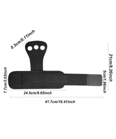 Strap for Wrist Fitness Handles Sheath 3 Holes Wrist Wrap Professional Gymnastics Hand Wraps Wrist Protection Band for Weight Lifting Strength Training Black - Buy Online on GoSupps.com