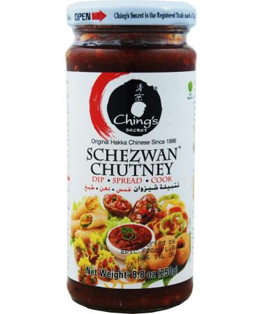 Ching's Secret Schezwan Chutney - Chutney You Can Dip In, Spread or Cook with - 8.8oz. 250g. 8.8 Ounce (Pack of 1)