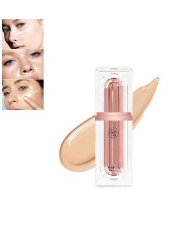 Vc Flawless BB Cream, Multi-Effect Peptide Moisturizing Liquid Foundation, VC Water Light Flawless Skincare BB Cream, Skin Care Makeup (Color : Nature)
