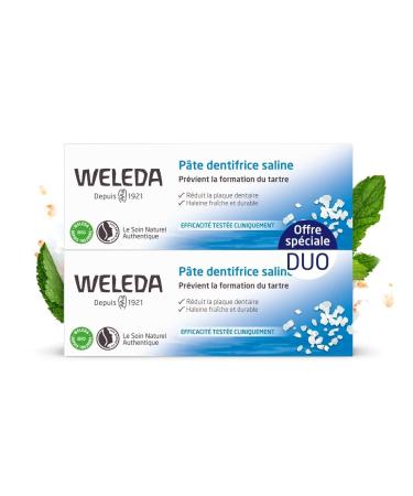 WELEDA - Weleda-Duo paste Saline 2 x 75ml toothpaste - 538078BC50C46