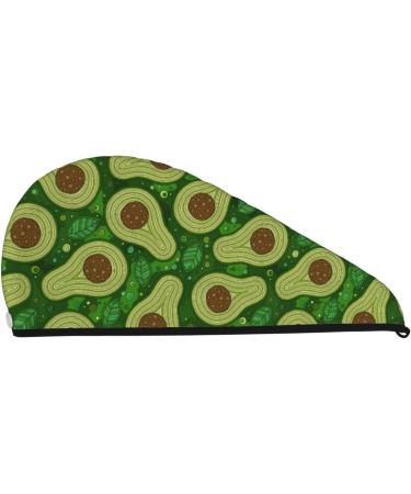 Big Colorful Avocados Microfiber Hair Towel Soft Super Absorbent Quick Dry Wrap for Long Curly & Thick Hair | Perfect for Women - Buy Online on GoSupps.com