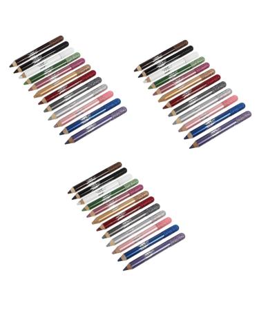 FOMIYES 36 Pcs Pearlescent Eyeshadow Pencil Eyeshadow Stick Eyeliner Pencil Eye Shadow Sticks Girl Lasting 1 count (Pack of 1) Assorted Colorx3pcs