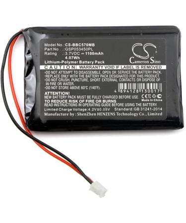 High-Performance 3.7V Replacement Battery for Babyalarm BC-5700D | GSP053450PL 1100mAh Shipping Worldwide - Buy Online on GoSupps.com