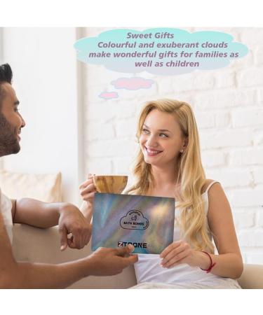 Ztoone Rainbow Cloud Bath Bomb - Vibrant Rainbow Colors for Pool & Whirlpool | Moisturizing Gift for Women & Girlfriends - Buy Online on GoSupps.com