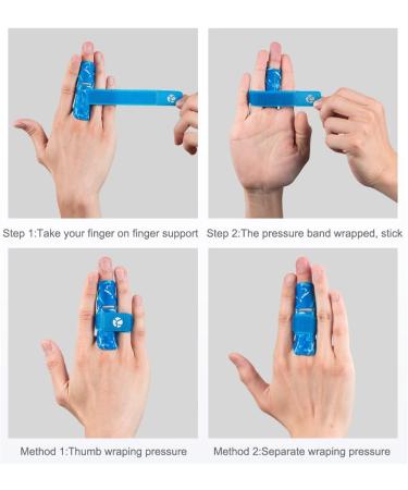 Kuangmi Finger Sleeve Support - Black Pair (S/M) for Sports Injuries | International Shipping Available - Buy Online on GoSupps.com