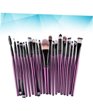 Angoily 20pc Makeup Purple Kit Make-up Tube Shadow Black Eye Toiletry Brush Tool Cosmetic Making Rod - Buy Online on GoSupps.com