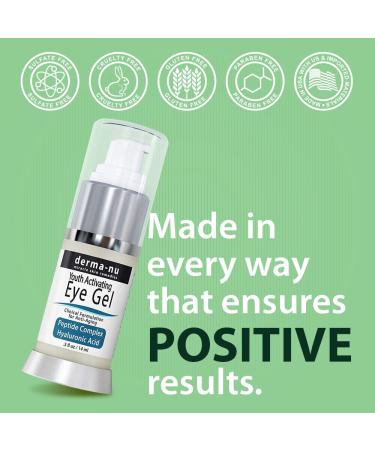 Anti-Aging Eye Gel Cream for Dark Circles, Puffiness & Wrinkles - Hyaluronic Acid Serum with Aloe Vera & Jojoba - 5 oz - Pack of 1 - Buy Online on GoSupps.com