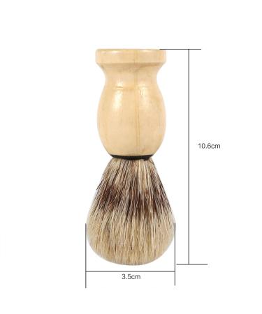 Gientan Shaving Brush for Men | Wooden Handle Facial Hair Shaving Tool | Premium Cosmetic Tool - International Shipping Available - Buy Online on GoSupps.com