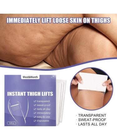 Encomy 10-Piece Instant Thigh Lifting Strips | Transparent Adhesive for Smooth Cellulite & Firm Skin | Ideal for Girls - Buy Online on GoSupps.com