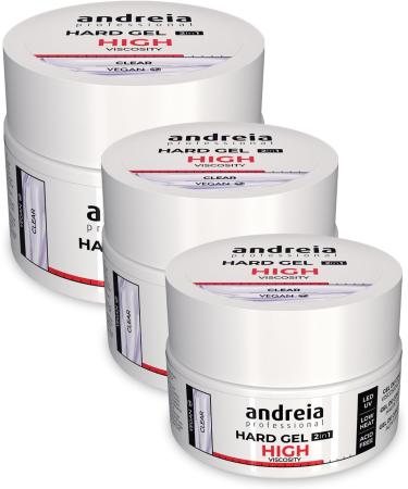 Andreia Andreia Nail Builder Gel - Professional UV & LED Biphasic Gel for Strengthening Nails or Extensions - High Viscosity Formula - Soft Pink Color 200g - Buy Online on GoSupps.com