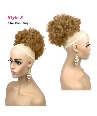Afro Puff Drawstring Ponytail with Bangs - Kinky Curly Pineapple Hair for Black Women - 3 Piece Set (27#) - Buy Online on GoSupps.com
