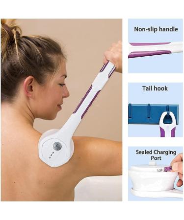 A2k Twenty Electric Massaging Bath Brush with 5 Removable Heads & USB Recharge - Waterproof Blue - Buy Online on GoSupps.com