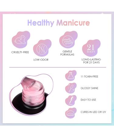 SEISSO Transparent Nude Jelly Gel Nail Polish Set - 6 Sheer Colors for DIY Nail Art - Perfect Gift for Girls and Women - Buy Online on GoSupps.com