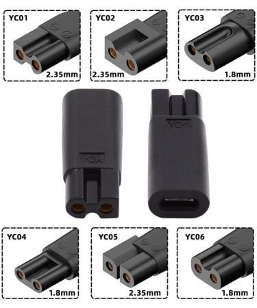 Xiwai 6 PCS Replacement Power DC 5V USB-C Charger Adapter for Hair Clippers Beard Trimmers & Shavers - International Shipping Available - Buy Online on GoSupps.com