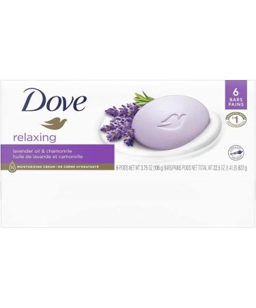 Dove Beauty Bar Gentle Skin Cleanser Moisturizing for Gentle Soft Skin Care Relaxing Lavender More Moisturizing Than Bar Soap 106 g 6 count - Buy Online on GoSupps.com