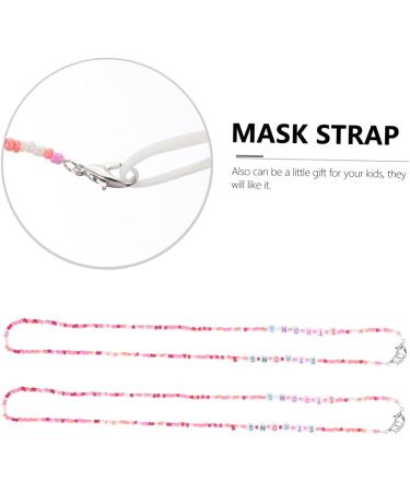 Beaupretty 2pcs Anti-Lost Masks Chain | Clothes Rack Beads for Kids | European & American Acrylic Design - Buy Online on GoSupps.com