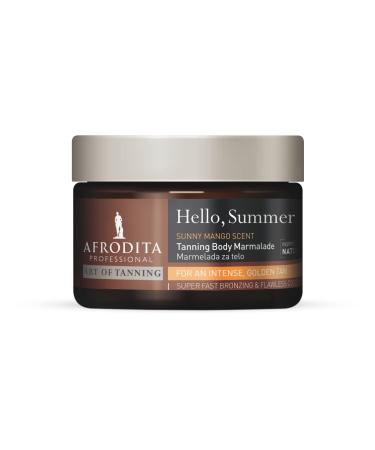 Afrodita Hello Summer Body Jam 200 ml Lotion Vegan Radiant Tan All Skin Tones Sensitive Matte Finish Silicone and Paraffin Free
