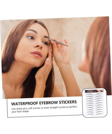DRESSOOS Eyebrow Sticker 3 Sheets Waterproof Eyebrow Stickers Caboodle Eyebrows Eyebrow Tattoos Stickers 3d Cosmetic Make up - Buy Online on GoSupps.com