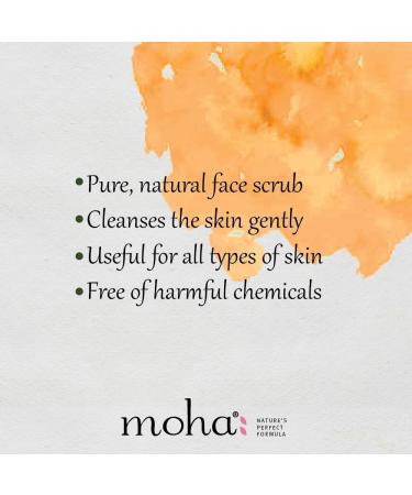 m oha: Her bal Scrub (100 GM) | Face Scrub | Blend Of Walnut Orange Peel & Oilve Oil for Skin Brightening Exfoliate Face For All Skin Type - Buy Online on GoSupps.com