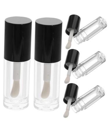 TOVINANNA 5 Pieces Lip Gloss Tube Clear Lip Glosses Empty Lipstick Tube Shiny Lip Gloss Refillable Lip Balm Bottles Shiny Lip Stain Lip Gloss Containers Lip Gloss Bottles Mini