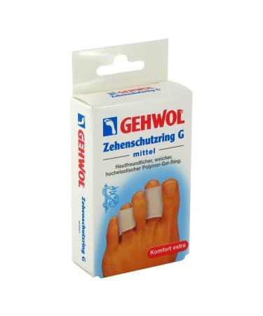 Gehwol 1026926 Toe Protection Ring G Polymer Gel Ring Medium M (Pack of 2)