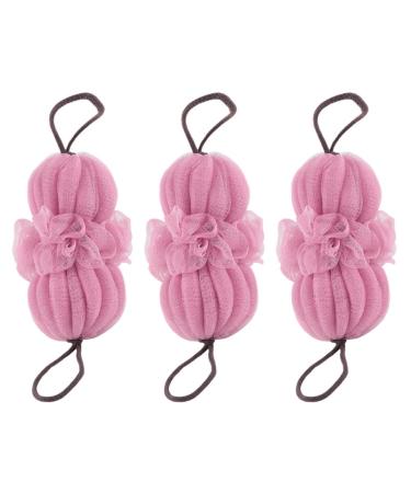 FOMIYES 3Pcs Bath ball body wash sponge bath sponges mesh pouf Body Washing Scrubbers shower puff Bath Loofah Sponge bathing sponge poufs back sponge child pe sponge ball