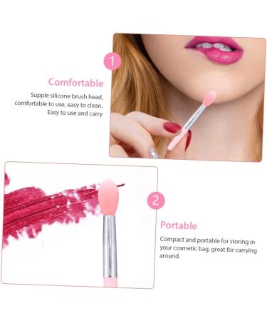 MAGICLULU 5 Sets Lip Gloss Brush Eyeshadow Makeup Brush Lip Exfoliating Applicator Manual Facial Cleansing Brush Silicone Makeup Applicator Lip Brush Beauty Supply Makeup Tool Pink - Buy Online on GoSupps.com