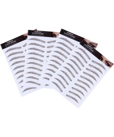 FRCOLOR 8 Pcs Eyebrow Stickers Makeup Stickers 6d Black Eyebrow Sticker Water Transfer Eyebrow Sticker 3d - Buy Online on GoSupps.com