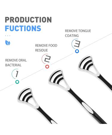 3 Piece Tongue Scraper Cleaner Set | Premium Oral Hygiene Tongue Sweeper for Fresh Breath | International Shipping Available - Buy Online on GoSupps.com