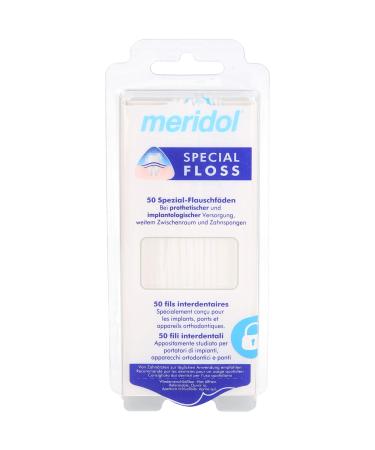 meridol special - floss - fleece threads 1 pack (1 x 50 pieces)
