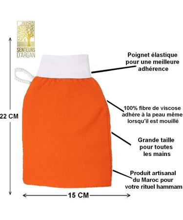 Hammam Gift Set - Organic Moroccan Argan Oil 30ml - Black Soap Scrub with Eucalyptus 200G - Body Scrub Glove Kessa Hammam Ghassoul Powder 100g - Buy Online on GoSupps.com