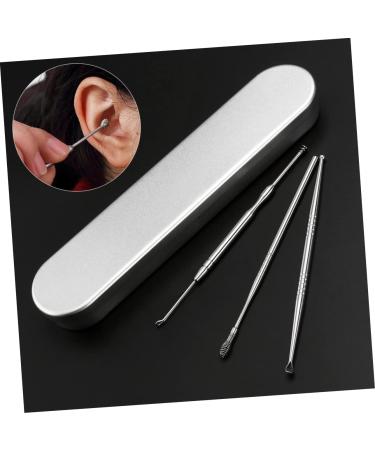 Stainless Steel Ear Spoon Set - 3pcs Ear Cleaners for Humans | Wax Remover & Ear Wax Removal Tool - Buy Online on GoSupps.com