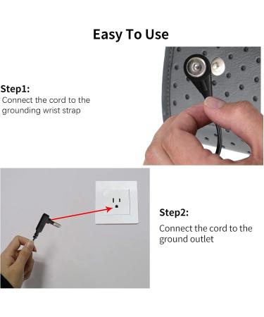Buy Grounding Wrist Strap for Pain Relief | Grounding Therapy Wristband for Inflammation & Numbness - International Shipping Available - Buy Online on GoSupps.com