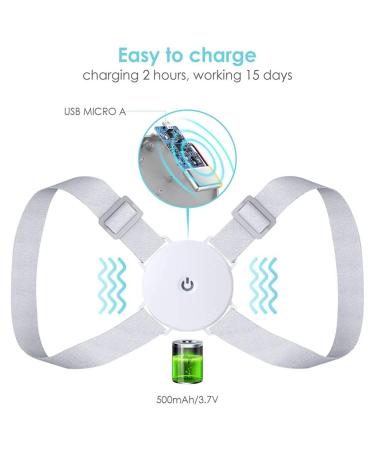 Posture Corrector for Women with Smart Sensor Vibration Reminder Upper Back Straightener with Adjustable Clavicle Support for Neck Back and Shoulder Pain - Buy Online on GoSupps.com