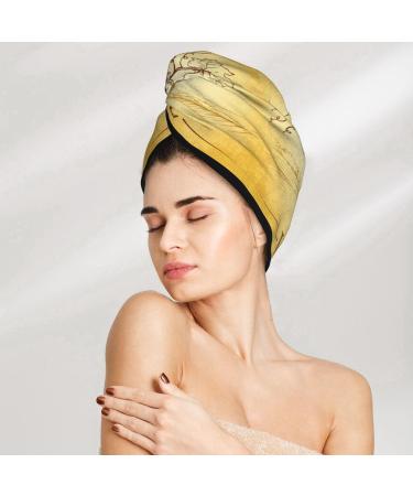 Hair Towel Wrap - Quick Drying Hair Turban with Button | Bunch of Grapes Design - Buy Online on GoSupps.com