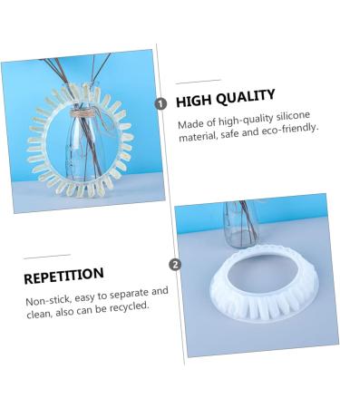 STOBOK Resin Casting Mold 3pcs Crown Silicone Mold Silica Gel Epoxy Soap Epoxy Silicone Mold Whitex3pcs 2X22X2CMx3pcs - Buy Online on GoSupps.com