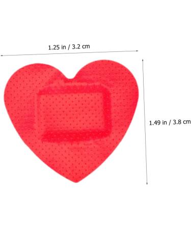 Toddmomy Heart Stickers for Kids 120 Sheets Waterproof Heart Shaped Gauze Care Patches Breathable Red Small Patches for Children - Buy Online on GoSupps.com