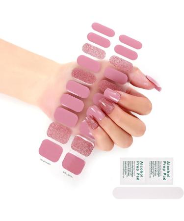20 Sticker Semi Cured Gel Strips Gel Nail Full Wraps Strips Gel Nail Stickers UV/LED Lamp Required Nail Wrap Semi Cured Gel Nail Strips Pedicure Semi Cured Gel Nail Strips Starter Kit Semi Bss84 - Buy Online on GoSupps.com