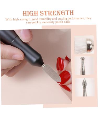 POPETPOP 1set Grinding Head Set Nail Art Drill Bits Xmas Nail Drill Bits Nail Grinding Heads Under Nail Cleaner Tool Rotary Tool Bits Manicure Drill Bit Pedicure Tungsten Steel Head - Buy Online on GoSupps.com