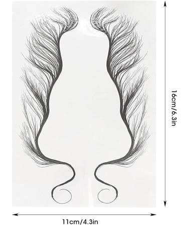 Fake Hairline Stickers 5 Sheets Hair Edge Tatto for DIY Hairstyling for Makeup - Buy Online on GoSupps.com