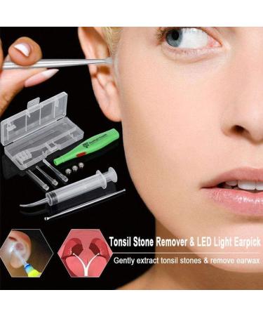 HliIQQ Tonsil Stone Remover Tool with LED Light Box and Whitening Care Syringe - Ear Syringe Flush Extractor Set - Buy Online on GoSupps.com