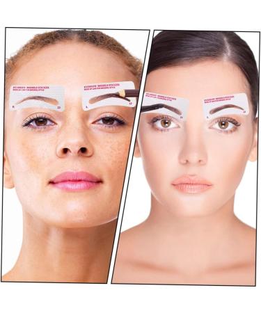 Beavorty Eyebrow Pencil Eyebrow Makeup Template 384 pcs Women Disposable Auxiliary Eyelash Tool Cards Eyebrow Assistant Grooming Kits Brow Makeup Stencil 1 count (Pack of 1) Whitex4pcs - Buy Online on GoSupps.com