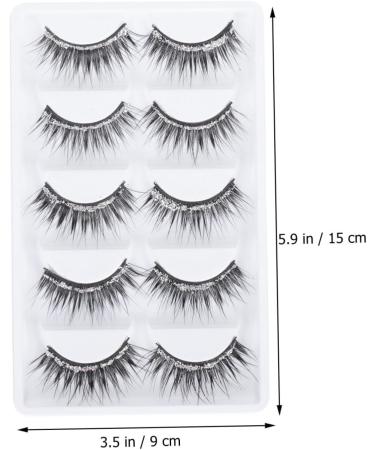 Beaupretty Women Eyelashes 5 Pairs eyelashes lashes natural false lashes faux lashes natural look full Women Curly Dense Eyelash Women False Lash Eyelash Artificial Fiber Lash - Buy Online on GoSupps.com