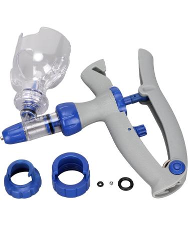 Ayayu 5ml Veterinary Continuous Syringe Injector with Vaccine Bottle - Livestock Cattle Chicken Sheep Pig | Self-Refill - Buy Online on GoSupps.com
