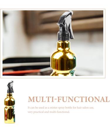 Amosfun Hair Salon Spray Bottle Barbershop Spray Bottle Refillable Spray Bottle Hairdressing Spray Bottle Travel Sprayer Container Makeup Spray Bottle Fine Mist Dispenser Plastic 23.5x6cm Golden - Buy Online on GoSupps.com