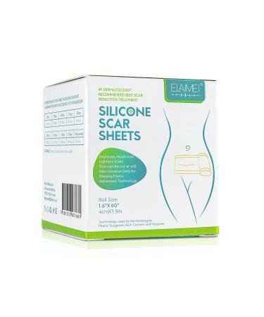 Silicone Scar Sheets Roll - Professional Reusable Scar Removal Tape for C-Section Surgery, Burns, Keloids, Acne - WUHEMA - Buy Online on GoSupps.com